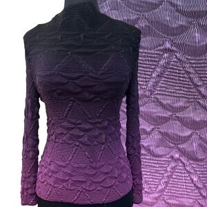 Vanite Couture OS Purple Ombré Stretch Top